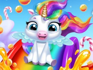 Glitter Unicorn Dress Up Girls Online Dress Up Game