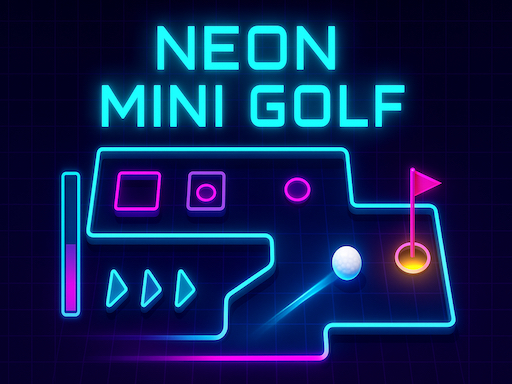 Neon Mini Golf Arcade Game