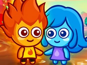 Lava Boy And Blue Girl Online Puzzle Game