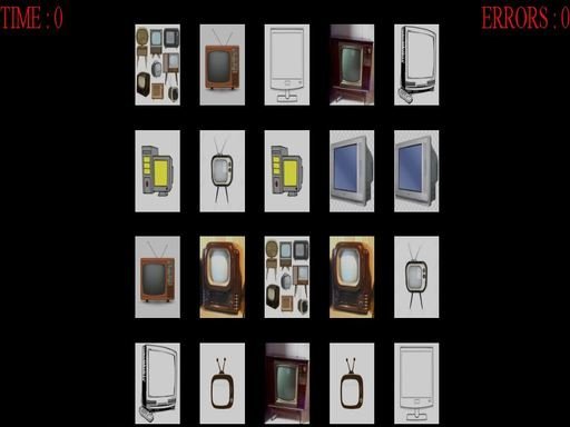 Memorize Televisions Online Puzzle Game - Memory Match