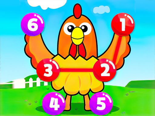 Fun Point to Point Happy Animals Online Puzzle Game
