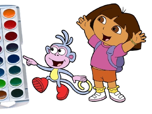 Dora The Explorer Coloring Book Online Game Coloring Game