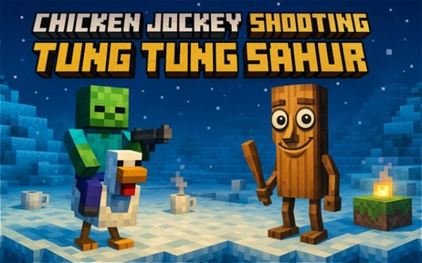 Chicken Jockey: Tung Tung Sahur - Online Pixel Action Arcade Game