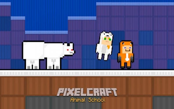 Pixelcraft Animal School - Winter Survival Adventure Online Game