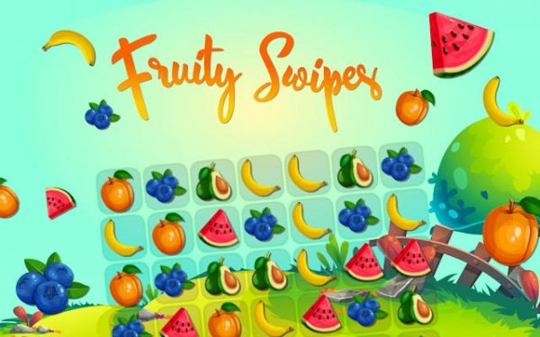 FruitySwipes: Fruit Match Puzzle Game Online