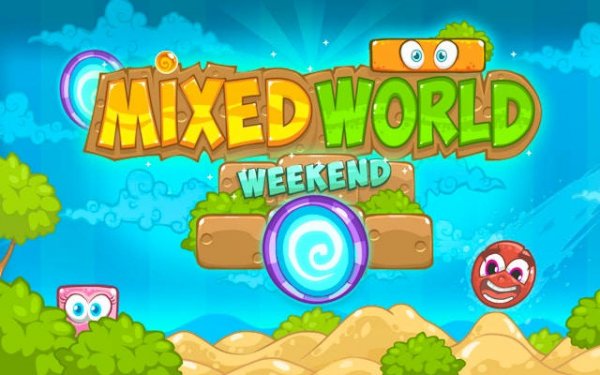 Mixed World Weekend: Cheerful Platform Puzzle Game Online